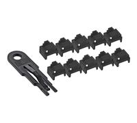 InLine® RJ45 Bloqueur de port, set de démarrage avec 10 bloqueurs et clé, noir