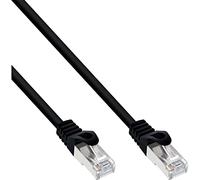 InLine S-FTP Cat.5e 0.5m - Câble réseau (0,5m, Mâle/Mâle, Noir, CAT5e)