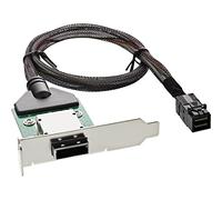 InLine® SAS HD LP PCI Slot avec câble Externe SFF-8088 vers int. SFF-8643 0,75 m