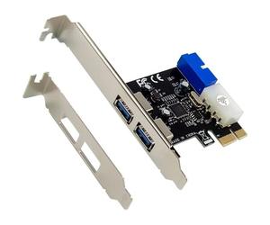 InLine Schnittstellenkarte - 4x USB 3.2 Gen.1 - (2+2) PCIe - low profile Slotblech (76666G)