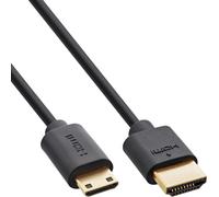 InLine® Slim Câble HDMI ultra haute vitesse, 8K4K, A mâle / C mâle (mini), 2m