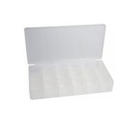 InLine 43009E Boîte vide 18 compartiments pour petites pièces Dimensions : 213 x 114 x 35 mm