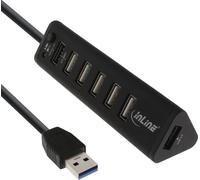 InLine® Smart Hub, 7x USB 3.2 Gen.1 / 2.0 Hub avec prise de charge rapide