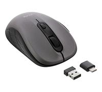 InLine® Souris 3 en 1 Bluetooth + 2 x 2,4 GHz sans Fil 5 Touches Optique Gris/Noir