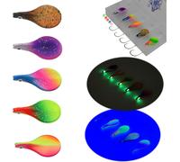 Inline Spoon Trout In Box Uv Active And Self-Luminescent 3d Eyes Passage Lure For Trout Inliner Spoon Inline Spoons Passage Trout Fishing Kit Magic Spoon