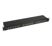 InLine - Tableau de connexions - RJ-45 X 24 - noir, RAL 9005 - 1U - 19