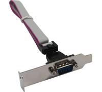 InLine® Tôle de fente sérielle, profil bas, 9 broches ST sur 10 broches BU barrette 1:1 0,6m