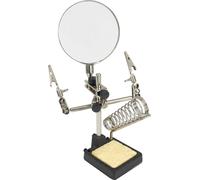 InLine® Troisième main avec loupe et support pour fer à souder