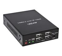 Inline USB 2.0 Host/Device Extender Over IP, RJ45, SFP, Single Device