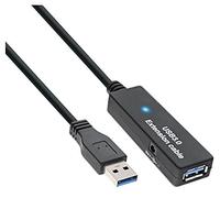 InLine® USB-A 3.2 Gen.1 Verlängerung, USB-A vers USB-A, Noir - 10 m