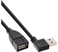 InLine USB A/USB A M/F 2m câble USB USB 2.0 Noir