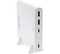 InLine Bloc d'alimentation USB, chargeur GaN, 4 ports, 2 ports USB-C + 2 ports USB-A, 120 W, Power Delivery & QuickCharge, compact, blanc, 31515W