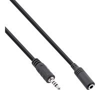 InLine Câble adaptateur jack Wentronic 99308D 4 pôles 2,5 mm vers 3,5 mm femelle 1 m