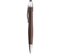 InLine® woodpen, Stylet pour écrans tactiles + stylo à bille, Noyer/métal