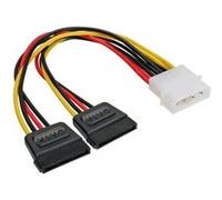 InLine Y-cable - Adaptateur secteur - alimentation SATA pour alimentation interne 4 plots - 20 cm