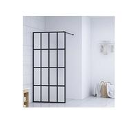 vidaXL écran de douche Verre trempé 100x195 cm