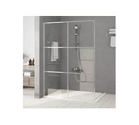 vidaXL Paroi de Douche Ecran Cloison Cabine de Douche Salle de Bain Intérieur Résistance aux Eclaboussures Argenté 140x195 152119