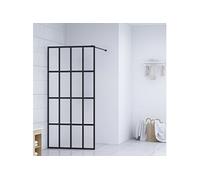 vidaXL Écran de douche Verre trempé dépoli 80x195 cm