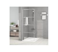 vidaXL Paroi de douche 80x195 cm Verre ESG transparent Argenté