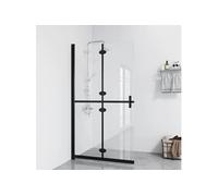 Inloopdouchewand inklapbaar 100x190 cm ESG-glas transparant151183