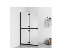 Inloopdouchewand inklapbaar 120x190 cm ESG-glas mat151197