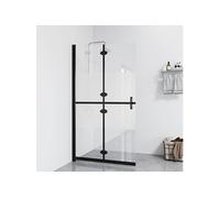 Inloopdouchewand inklapbaar 70x190 cm ESG-glas halfmat151186