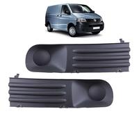 INLY Couvercle de Feu Antibrouillard Avant Partie de Grille de Pare-Chocs Avant Compatible Avec Transporter T5 7H0807489B 7H0807490B (2003-2015)