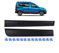 INLY Lot de 2 baguettes de protection latérales arrière + avant droite Noir Compatible avec Dokker 828760894R 801861710R (2012->)