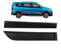 INLY Lot de 2 baguettes de protection latérales avant + arrière droite Noir Compatible avec Lodgy 828762880R 801861710R (2012->)