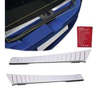 INLY Lot de 2 protections de seuil de chargement en acier inoxydable chromé compatible avec Sandero (à partir de 2021)