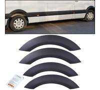 INLY Lot de 4 passages de roue en ABS Noir Compatible avec Sprinter W906 (2006-2018)
