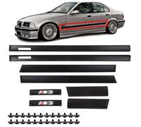 INLY Lot de 6 baguettes de protection pour portes, côtés et pare-chocs, style M, compatibles avec Série 3 E36 Berline/Touring (1990-1999)