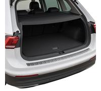 INLY Protection de seuil de chargement en acier inoxydable chromé compatible avec Tiguan/Allspace (2016-2023)
