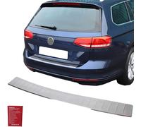 INLY Protection de seuil de chargement en acier inoxydable chromé mat compatible avec Passat B8 Variant/Alltrack (à partir de 2014)