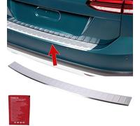 INLY Protection de seuil de chargement en acier inoxydable mat chromé compatible avec Tiguan/Allspace (2016-2023)
