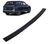 INLY Protection de seuil de chargement noir brillant ABS compatible avec Tiguan (2016-2023)