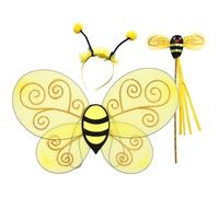 inlzdz Costume Dabeille Bourdon Jaune Ailes Bandeau Antennes Dabeille Accessoire De Déguisement Pour Adultes Et Enfants Fête Dhalloween Cosplay Type K-5 Taille unique