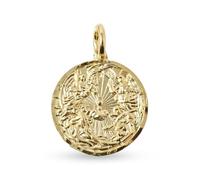 Inmaculada Romero IR Archanges Médaille de Saint Raphaël Gabriel Michel Ange Gardien en argent massif plaqué or 16 mm.