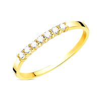 Inmaculada Romero IR Bague en or 18 carats avec 7 diamants de 0,022 ct.