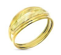 Inmaculada Romero IR Bague en or 9 carats sculpté avec une largeur de 7,5 mm.