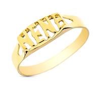 Inmaculada Romero IR Chevalière Bébé en or 9 carats, mot BÉBÉ