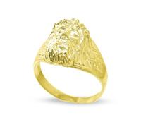 Inmaculada Romero IR Christ Bague tête de gitan en or massif 18 carats pour homme, diamètre 15 mm.