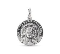 Inmaculada Romero IR Christ de la Médaille d'Exaltation en argent sterling massif 925m, 22 mm de relief