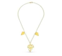 Inmaculada Romero IR Collier Chaîne pour femme en or 18 carats combinée à des feuilles ajourées