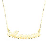 Inmaculada Romero IR Collier Montre femme en or 18 carats 43 cm. Message MAMAN 34mm. maman en français