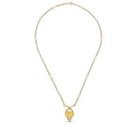 Inmaculada Romero IR Collier Montre femme en or 18 carats 48cm. pendentif coeur avec zircons