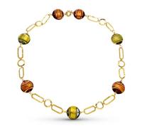 Inmaculada Romero IR Collier Montre femme en or 18 carats 50 cm. Boules de Murano de 19 mm.