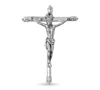 Inmaculada Romero IR Croix pendentif Pendentif Christ de l'Expiration de Malaga en argent massif 925, relief de 42 mm