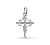 Inmaculada Romero IR Croix pendentif Pendentif de Saint-Jacques en argent massif 925 de 24 mm. Chevaliers de l'Ordre de Saint-Jacques distinctifs.