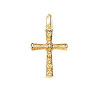 Inmaculada Romero IR Croix pendentif Pendentif en or 18 carats, 22 mm, ajouré avec détails en filigrane